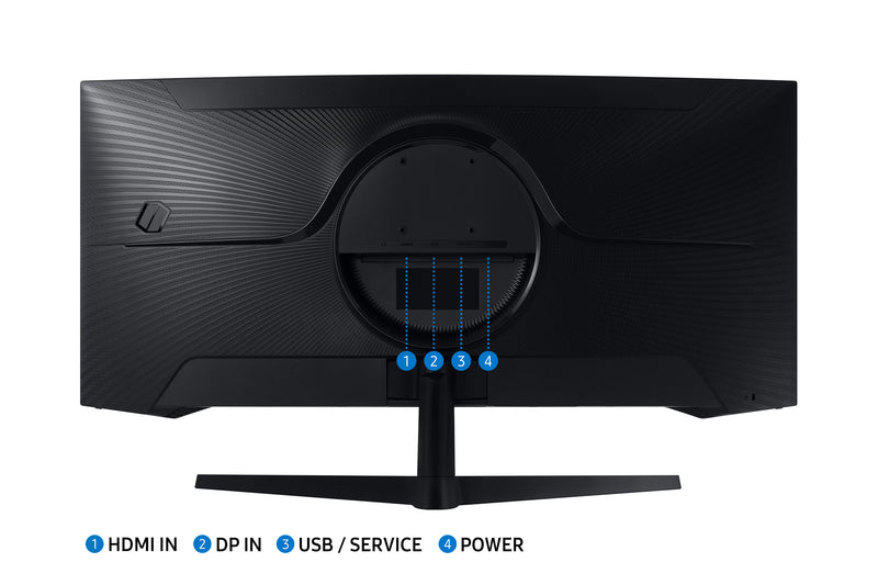 Samsung G55T Computerbildschirm 86,4 cm (34") 3440 x 1440 Pixel UltraWide Quad HD LED Schwarz