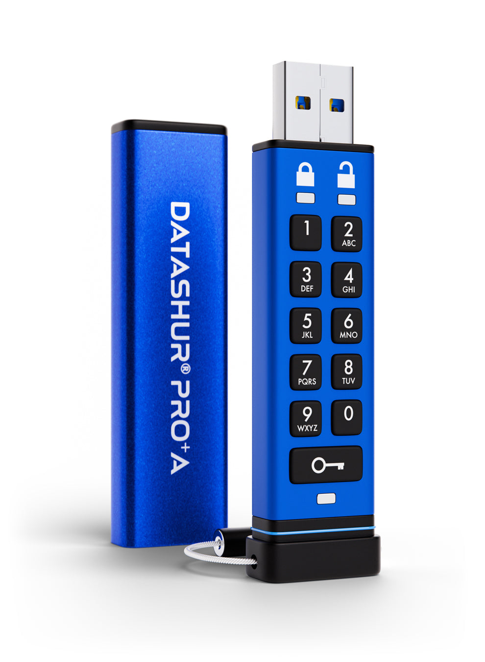 iStorage datAshur PRO+A Clé USB 32 Go USB Type-A 3.2 Gen 1 (3.1 Gen 1) Bleu