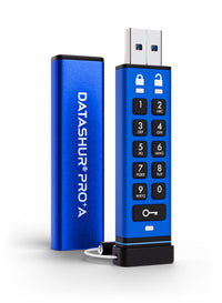 iStorage datAshur PRO+A USB-Stick 32 GB USB Typ-A 3.2 Gen 1 (3.1 Gen 1) Blau