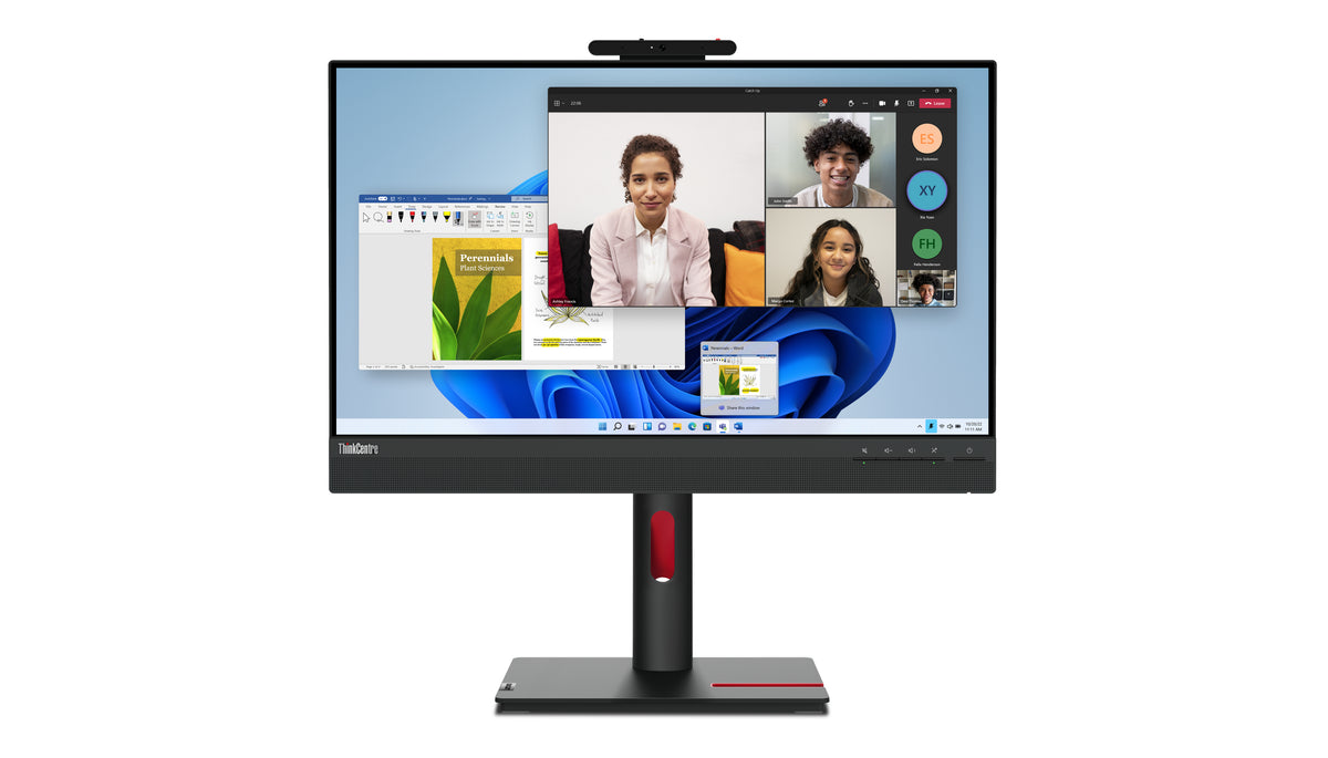 Lenovo ThinkCentre Tiny-In-One 24 Gen 5 Computerbildschirm 60,5 cm (23.8") 1920 x 1080 Pixel Full HD LED Touchscreen Schwarz