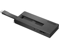 Lenovo 4XH1C12753 laptop-dockingstation & portreplikator Kabelgebunden USB 3.2 Gen 1 (3.1 Gen 1) Type-C Schwarz