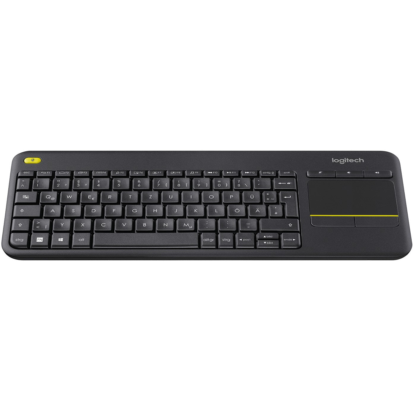 Logitech K400 Plus wireless Touch black QWERTZ DE