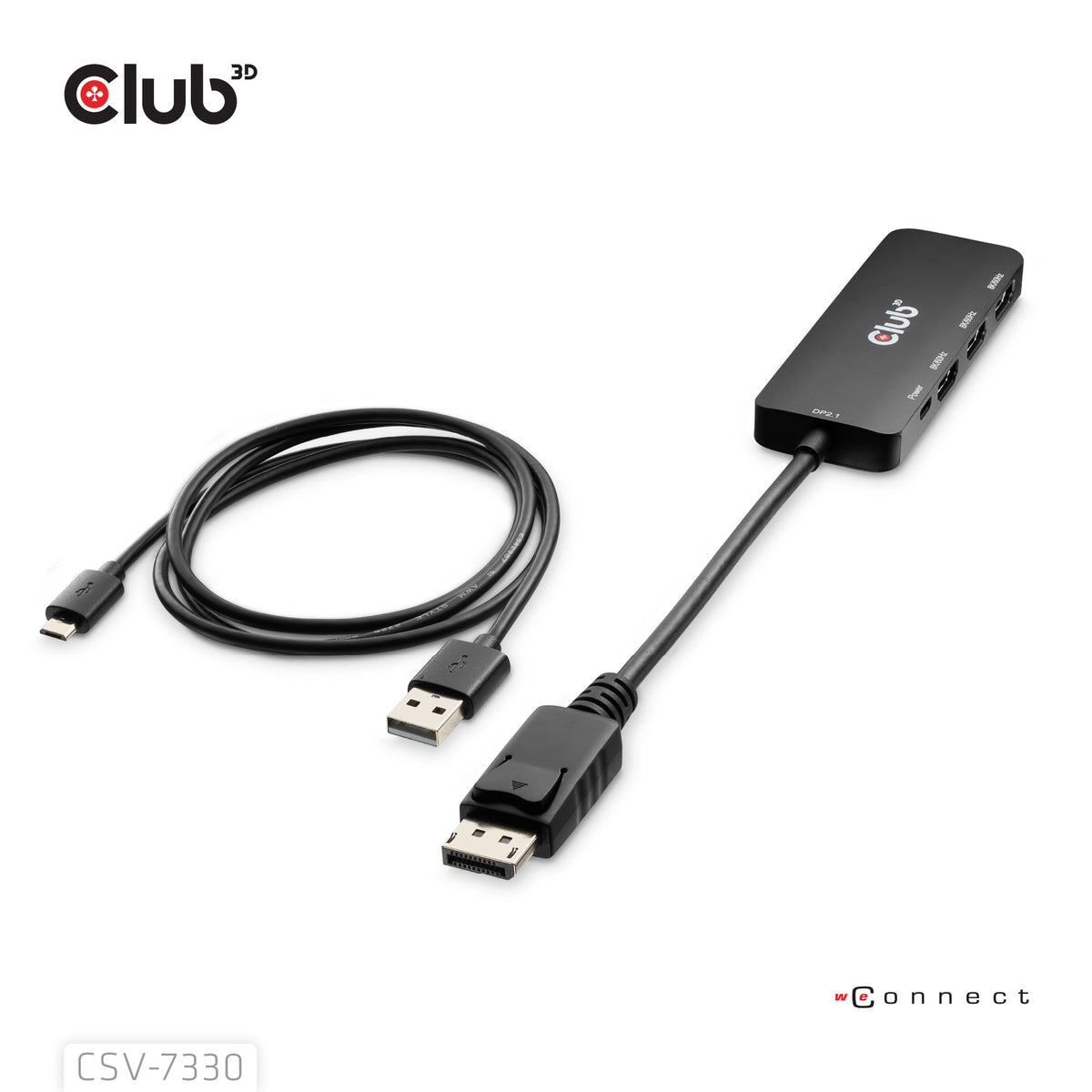 CLUB3D DisplayPort™ to Triple HDMI™ 8K60Hz Hub