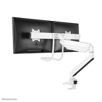 Neomounts NM-D775DXWHITE Monitorarm 10-32" - Gasfeder - Topfix - 180°-Stopp