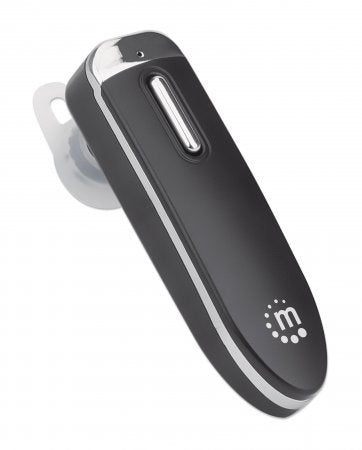 Manhattan Bluetooth-Headset, Bluetooth 4.0 + EDR, In-Ear Design, omnidirektionales Mikrofon, integrierte Bedienelemente, schwarz