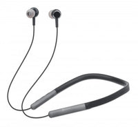 Manhattan Sound Science In-Ear Bluetooth-Sportheadset mit Nackenbügel, Bluetooth 5.0 + EDR, In-Ear-Design, omnidirektionales Mikrofon, integrierte Bedienelemente, schwarz