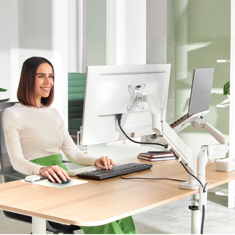 Leitz 65380085 Flachbildschirm-Tischhalterung 81,3 cm (32") Tisch/Bank Grau