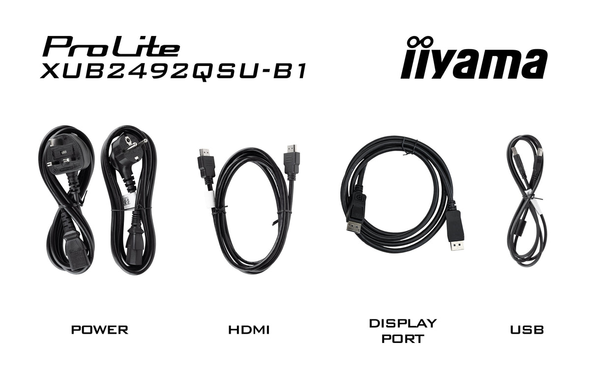 iiyama ProLite XUB2492QSU-B1 Computerbildschirm 60,5 cm (23.8") 2560 x 1440 Pixel Quad HD LED Schwarz