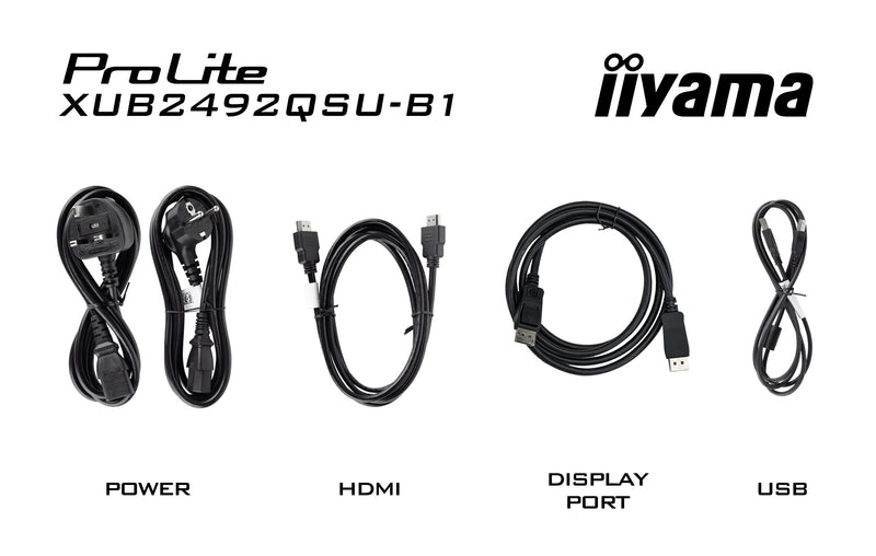 iiyama ProLite XUB2492QSU-B1 Computerbildschirm 60,5 cm (23.8") 2560 x 1440 Pixel Quad HD LED Schwarz