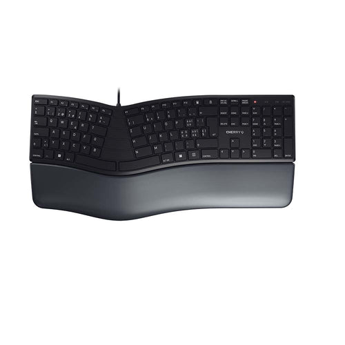 CHERRY KC 4500 ERGO Tastatur Büro USB QWERTZ Schweiz Schwarz