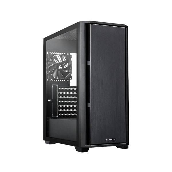 Chieftec AS-02B-TG-OP Computer-Gehäuse Midi Tower Schwarz