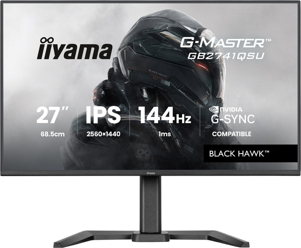 iiyama G-MASTER GB2741QSU-B1 Computerbildschirm 68,6 cm (27") 2560 x 1440 Pixel 4K Ultra HD LED Schwarz