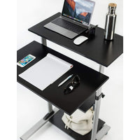 Techly ICA-TB TPM-3 Stehschreibtisch Schwarz, Silber