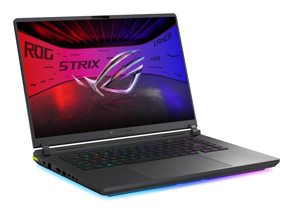 ASUS ROG Strix G16 G615LW-S5116W Intel Core Ultra 9 275HX Laptop 40,6 cm (16") WQXGA 32 GB DDR5-SDRAM 1 TB SSD NVIDIA GeForce RTX 5080 Wi-Fi 7 (802.11be) Windows 11 Home Grün, Grau QWERTZ Deutsch