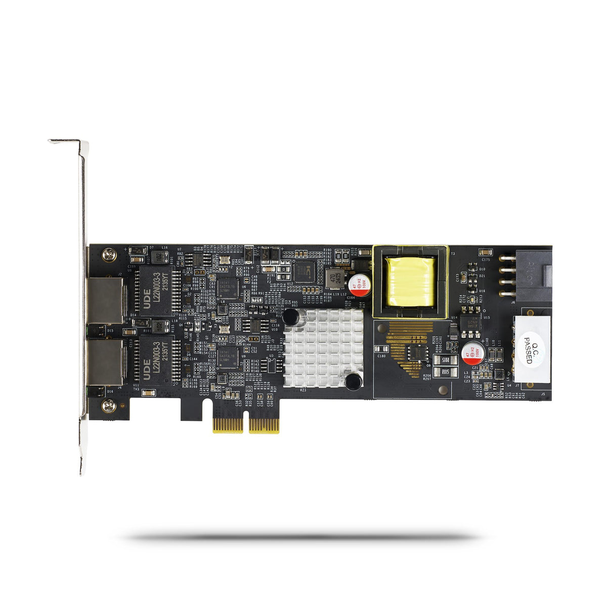 StarTech.com 2-Port 2.5Gbps NBASE-T PoE Netzwerkkarte, Dual Intel I225-V, 802.3af/at PoE+ Multi-Gigabit NIC, LP4/8-Pin PCIe Betrieben, PCI Express Server LAN Karte, Windows/Linux
