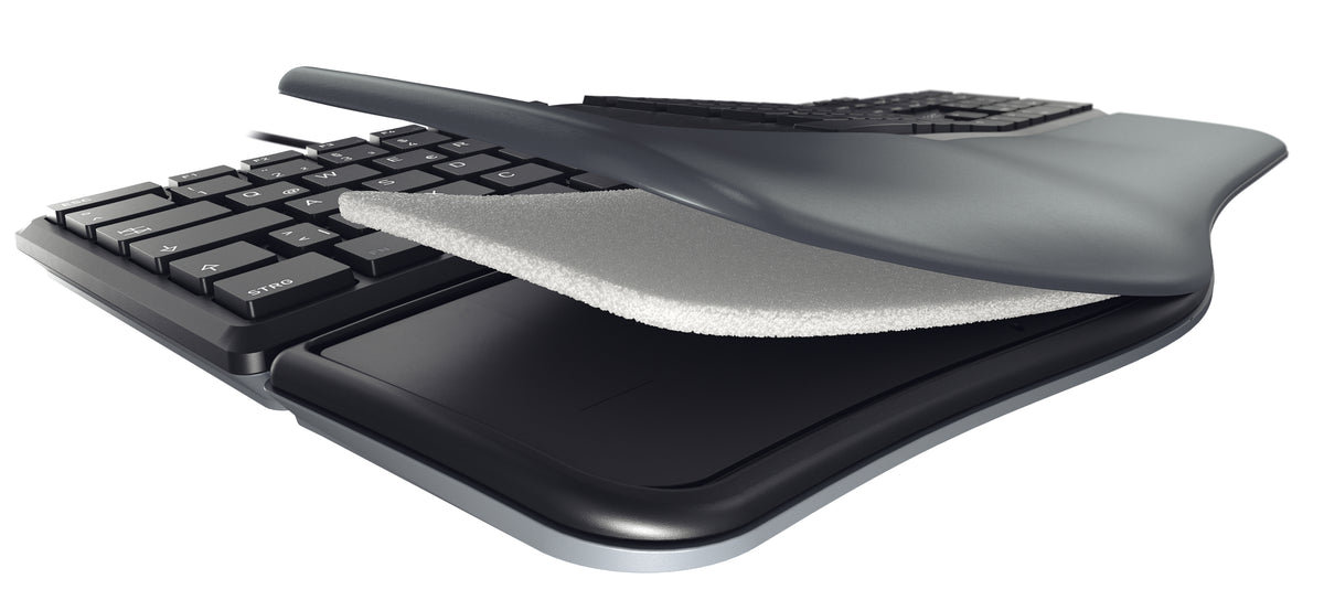 CHERRY KC 4500 ERGO Tastatur Universal USB QWERTY UK Englisch Schwarz
