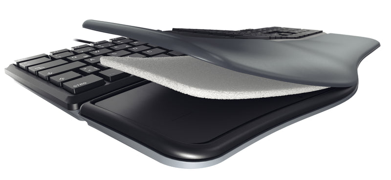 CHERRY KC 4500 ERGO Tastatur Universal USB QWERTY UK Englisch Schwarz