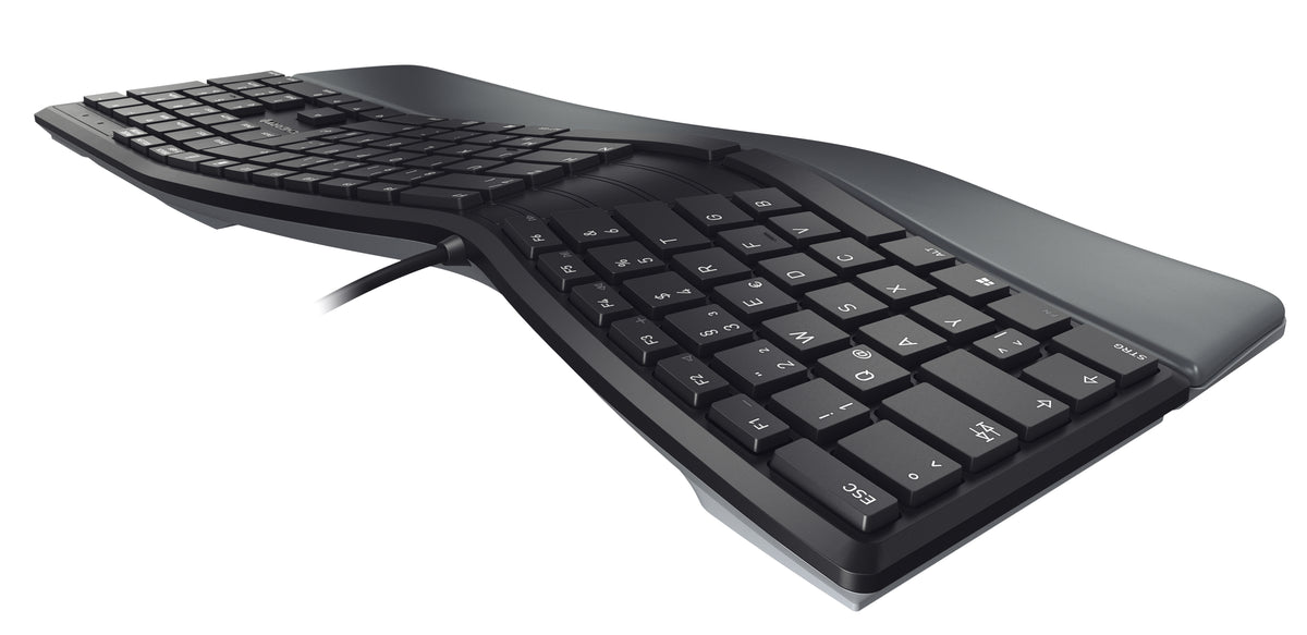 CHERRY KC 4500 ERGO Tastatur Universal USB QWERTY UK Englisch Schwarz