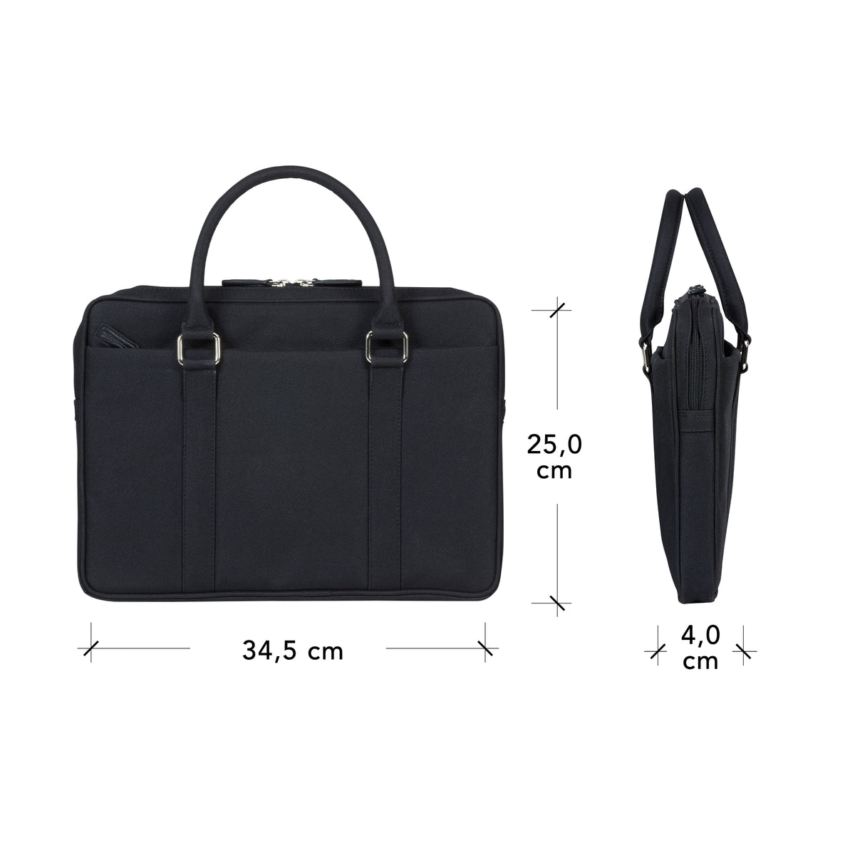 dbramante1928 Stelvio 35,6 cm (14") Aktenkoffer Schwarz