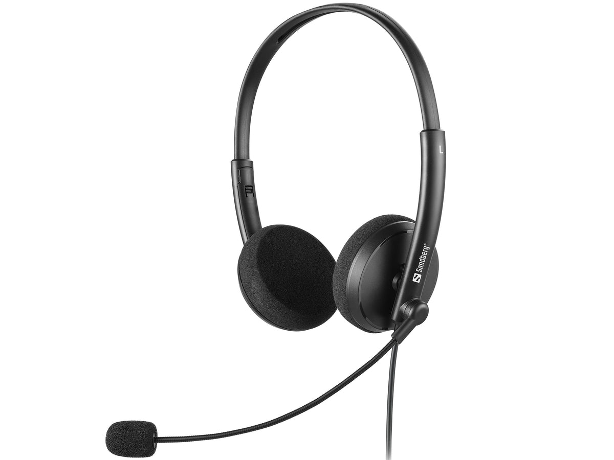 Sandberg 325-41 Kopfhörer & Headset Kabelgebunden Kopfband Büro/Callcenter Schwarz
