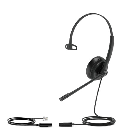 Yealink YHS34 Kopfhörer Kabelgebunden Kopfband Büro/Callcenter Schwarz