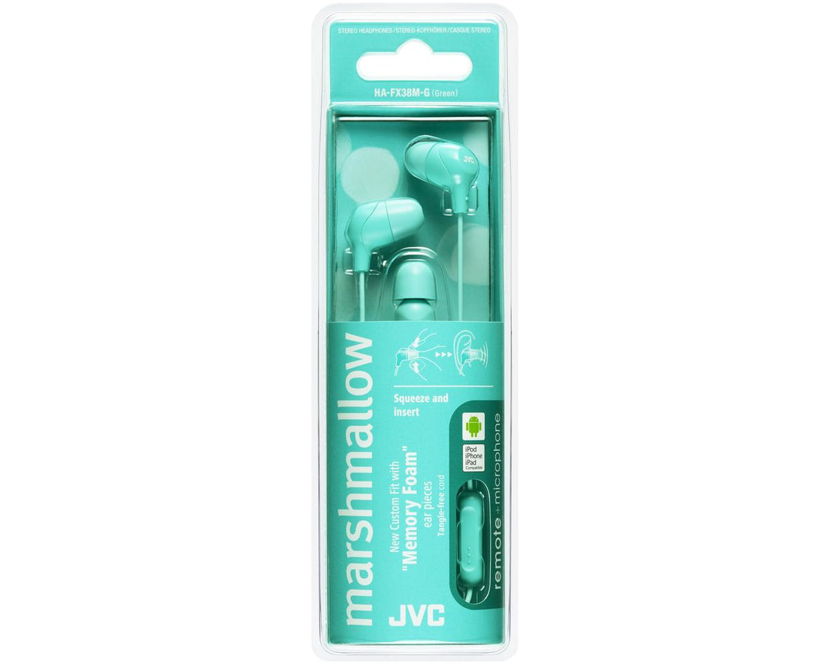 JVC HA-FX38M-G-E Kopfhörer Kabelgebunden im Ohr Grün