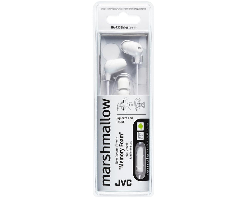 JVC HA-FX38M-W-E Kopfhörer Kabelgebunden im Ohr Anrufe/Musik Weiß
