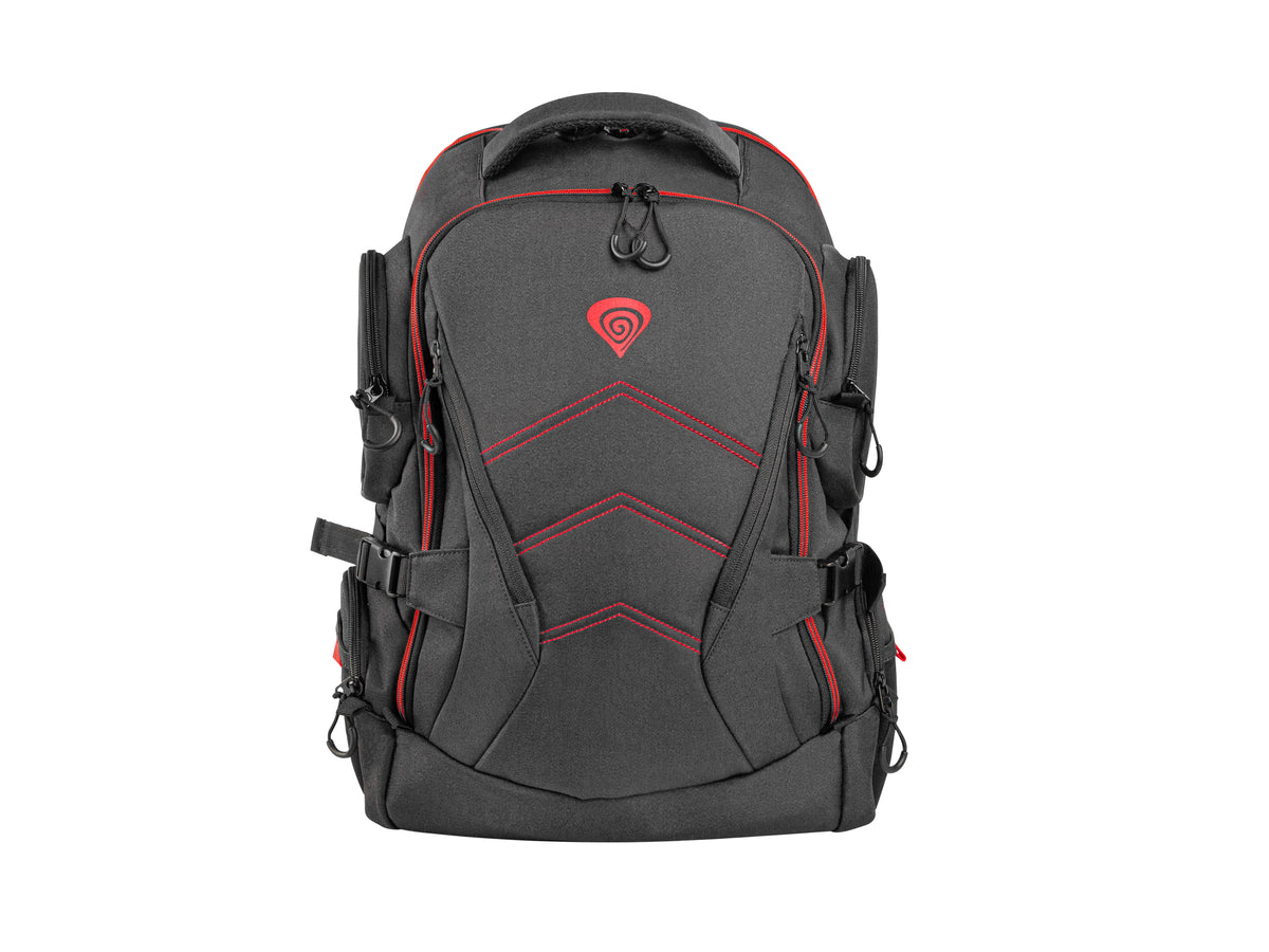 GENESIS Pallad 550 43,9 cm (17.3") Rucksack Schwarz, Rot