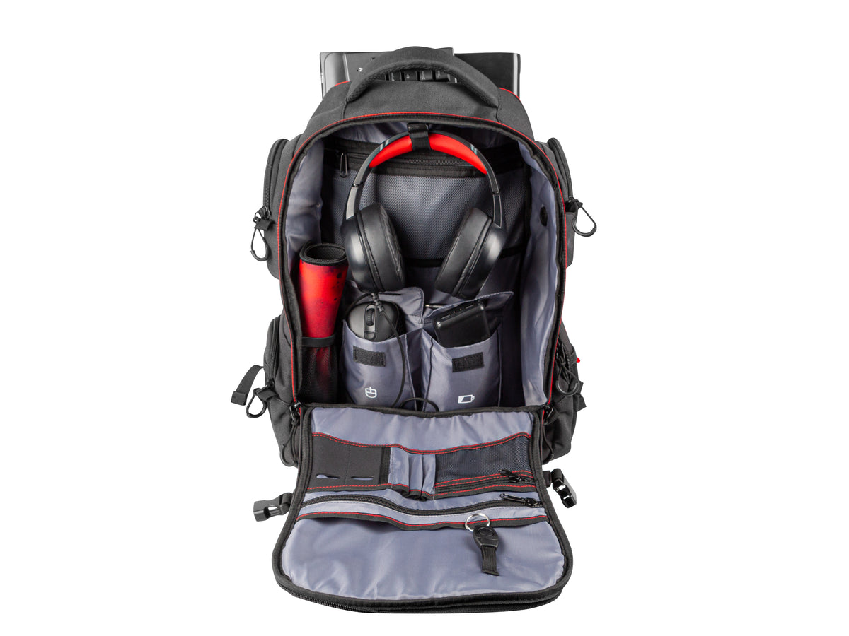GENESIS Pallad 550 43,9 cm (17.3") Rucksack Schwarz, Rot