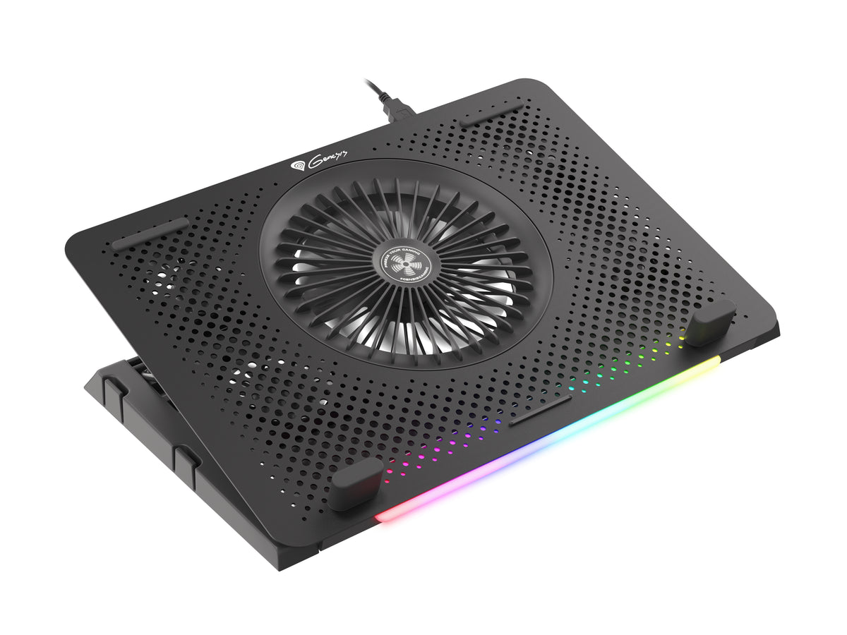 GENESIS Oxid 450 Llaptop-Kühlpad 39,6 cm (15.6") 2400 RPM Schwarz
