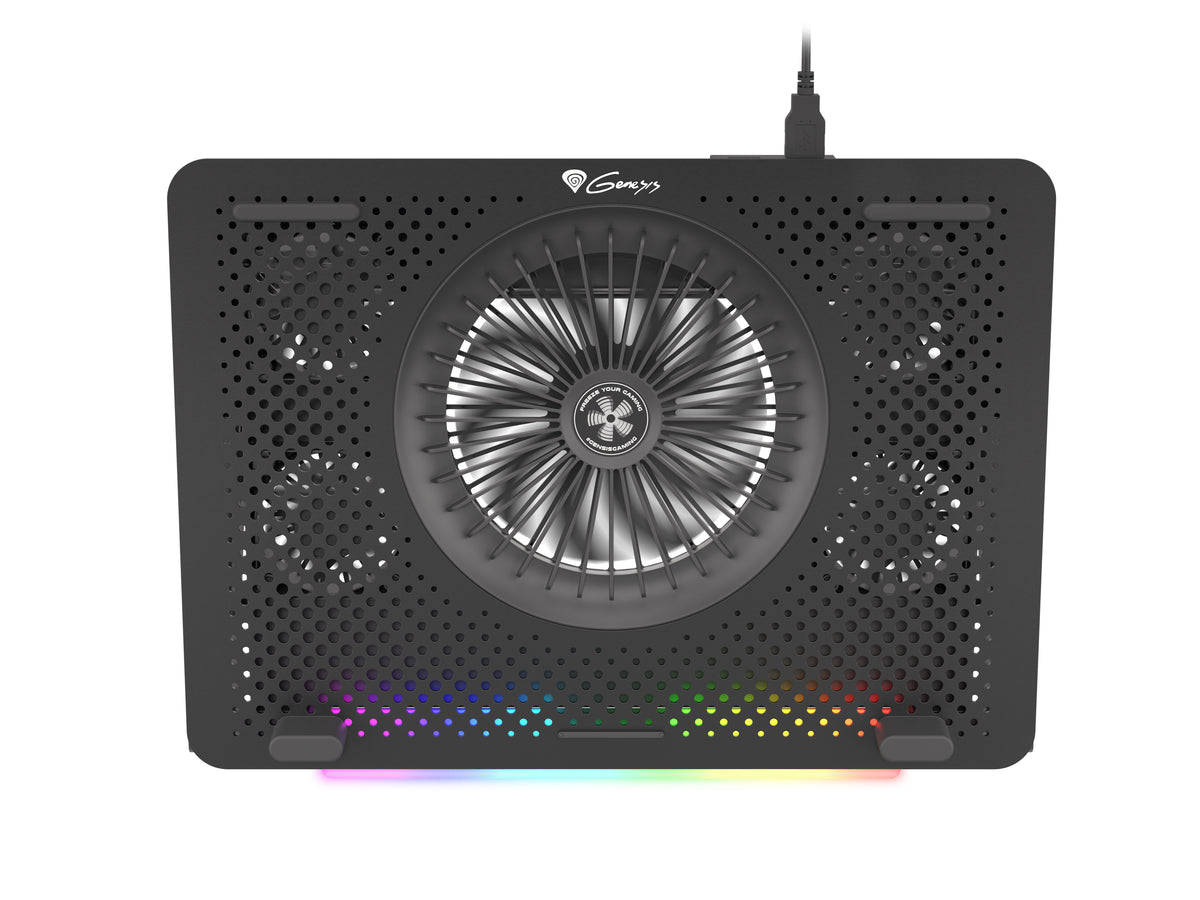 GENESIS Oxid 450 Llaptop-Kühlpad 39,6 cm (15.6") 2400 RPM Schwarz