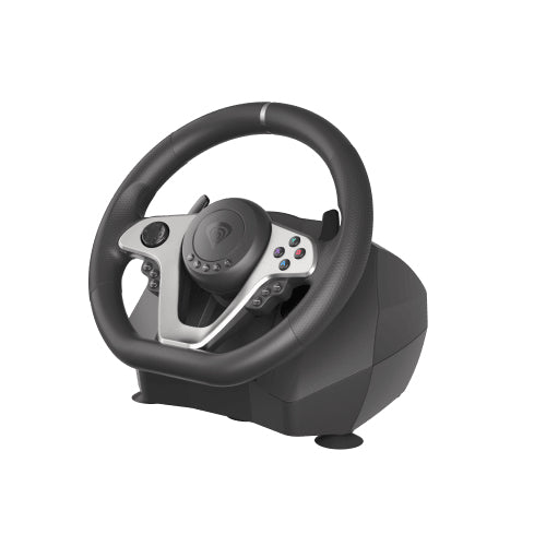 GENESIS Seaborg 400 Schwarz, Silber USB Lenkrad + Pedale Nintendo Switch, PC, PlayStation 4, Playstation 3, Xbox 360, Xbox One, Xbox One S, Xbox One X
