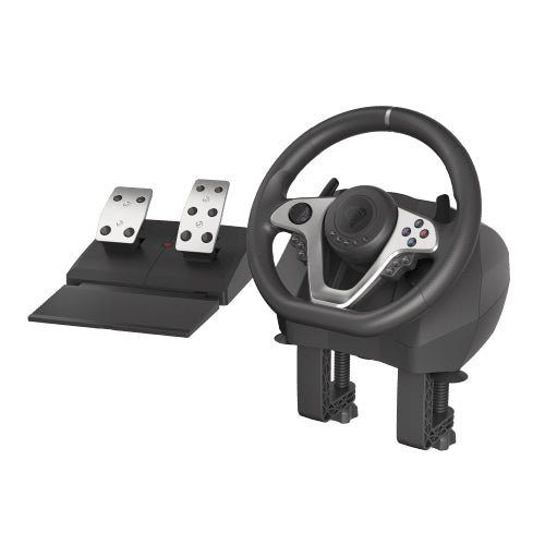 GENESIS Seaborg 400 Schwarz, Silber USB Lenkrad + Pedale Nintendo Switch, PC, PlayStation 4, Playstation 3, Xbox 360, Xbox One, Xbox One S, Xbox One X