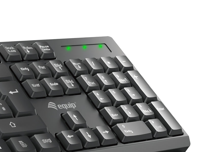 Equip Kabelloses Tastatur und Mausset, IT Layout (QWERTY)