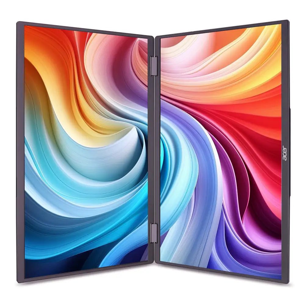 Acer PD163Qbmiuux Computerbildschirm 39,6 cm (15.6") 1920 x 1080 Pixel Double Full HD LED Grau