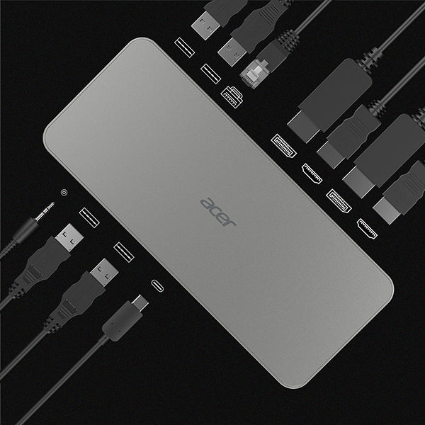 Acer USB Type-C Docking Station D501 Andocken USB 3.2 Gen 1 (3.1 Gen 1) Type-C Grau