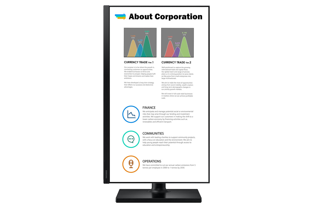 Samsung T45F Computerbildschirm 61 cm (24") 1920 x 1080 Pixel Full HD LED Schwarz