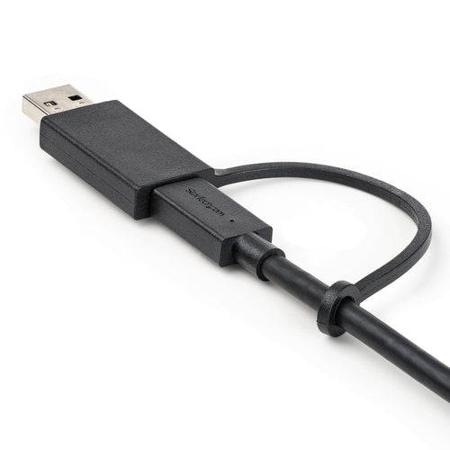 StarTech 1m USB-C Kabel mit USB-A Adapter Dongle Hybrid 2-in-1 auf (10Gbit/s 100W PD)