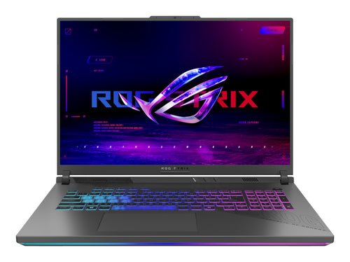 ASUS ROG Strix G18 G814PP-S8106W AMD Ryzen™ 9 8940HX Laptop 45,7 cm (18") WUXGA 32 GB DDR5-SDRAM 1 TB SSD NVIDIA GeForce RTX 5070 Wi-Fi 6E (802.11ax) Windows 11 Home Schwarz, Grau