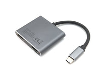 Equip USB-C 4-in-1 Dual-HDMI-Adapter, USB 3.0, 100W USB PD