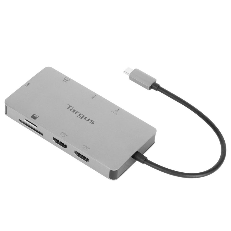Targus DOCK423EU laptop-dockingstation & portreplikator Kabelgebunden USB 3.2 Gen 1 (3.1 Gen 1) Type-C Silber