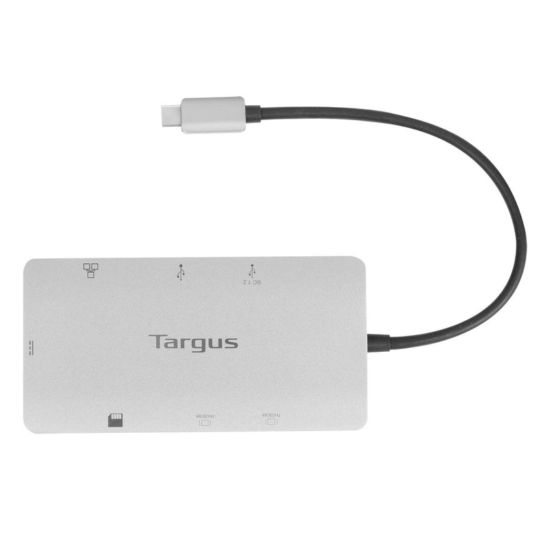 Targus DOCK423EU laptop-dockingstation & portreplikator Kabelgebunden USB 3.2 Gen 1 (3.1 Gen 1) Type-C Silber