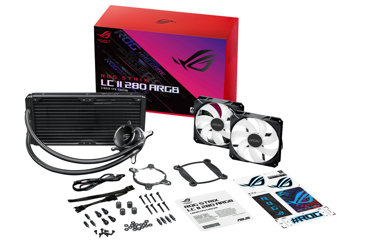 ASUS ROG STRIX LC II 280 ARGB Refroidisseur liquide tout-en-un pour processeur 14 cm Noir 1 pièce(s)