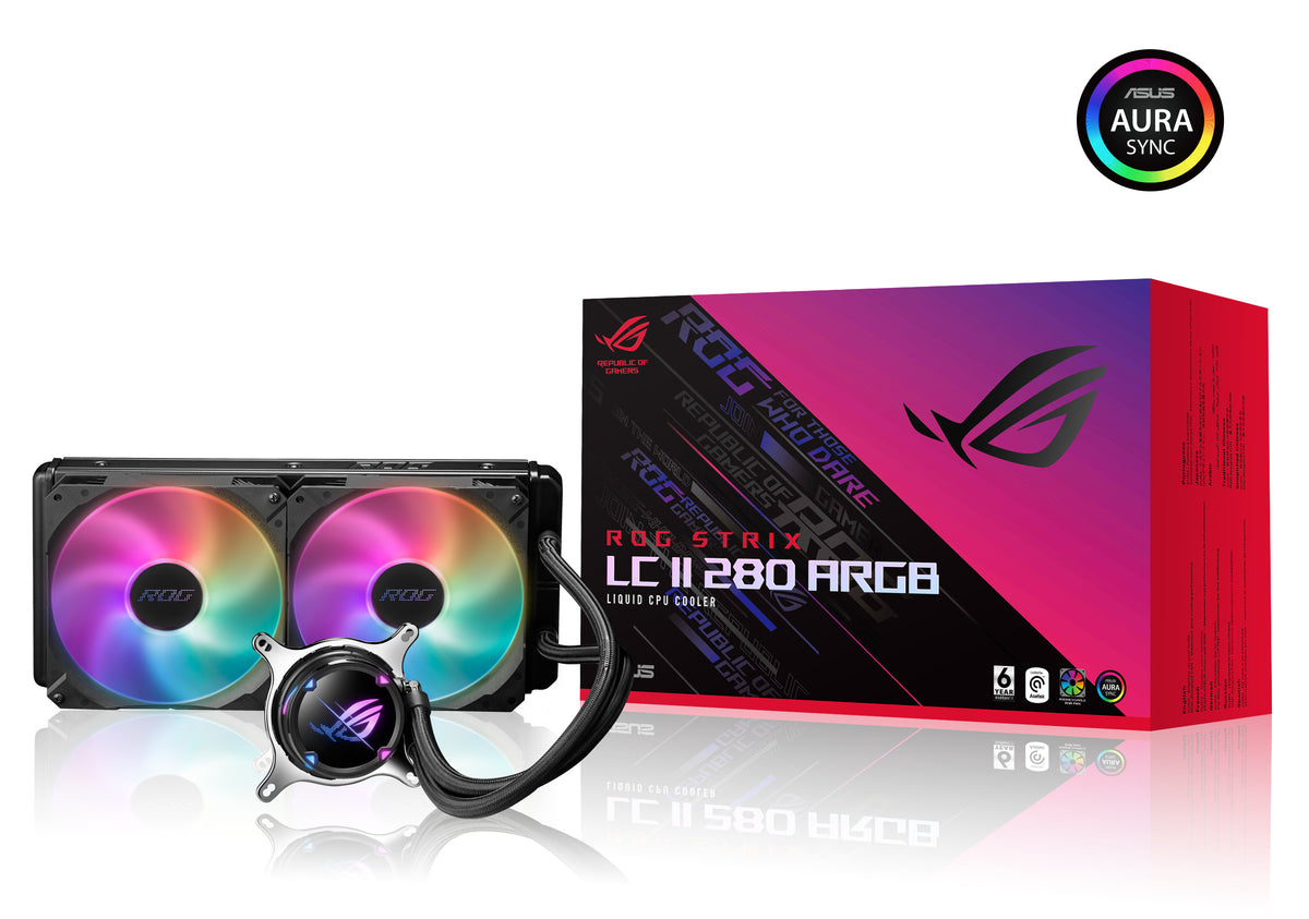 ASUS ROG STRIX LC II 280 ARGB Refroidisseur liquide tout-en-un pour processeur 14 cm Noir 1 pièce(s)