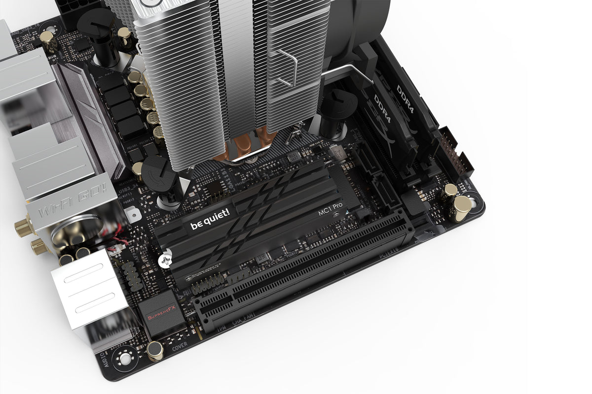 be quiet! MC1 PRO Solid-State-Laufwerk Kühlkörper/Radiator Schwarz 1 Stück(e)