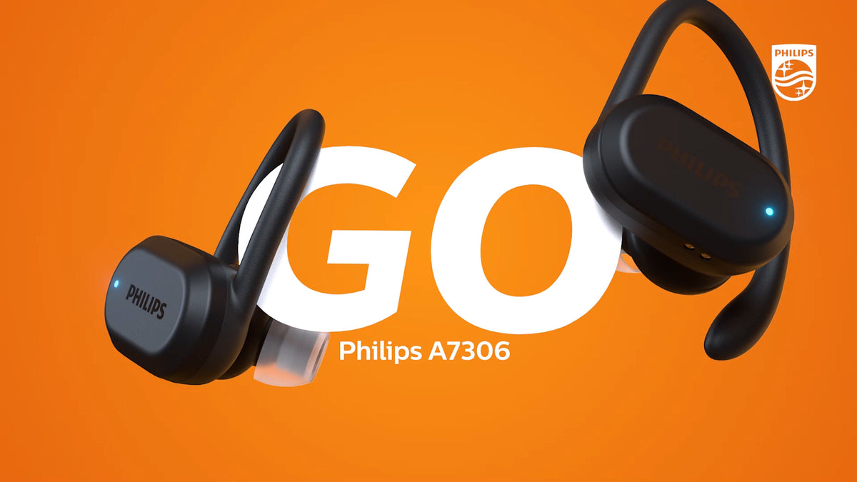 Philips 7600 series TAA7306BK/00 Kopfhörer & Headset Kabellos Ohrbügel, im Ohr Sport Bluetooth Schwarz