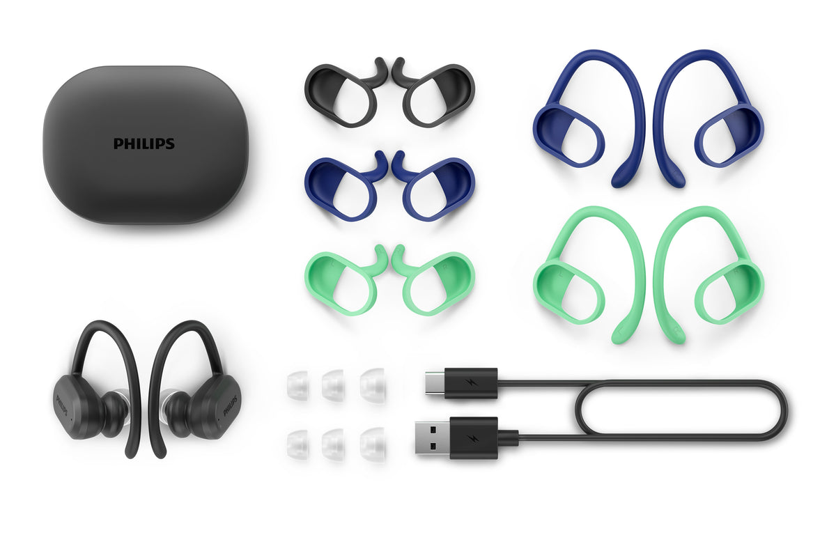 Philips 7600 series TAA7306BK/00 Kopfhörer & Headset Kabellos Ohrbügel, im Ohr Sport Bluetooth Schwarz