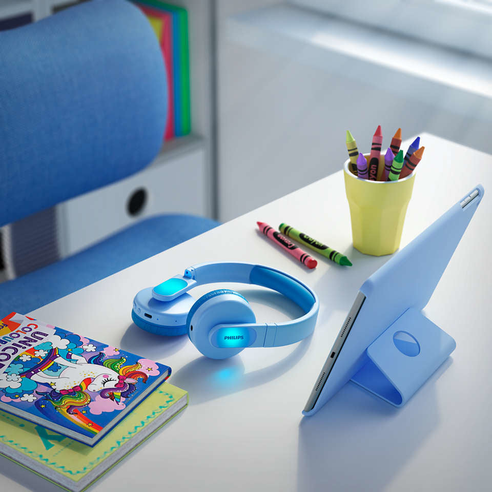 Philips TAK4206BL/00 Casque et oreillette Filaire et sans fil Bandeau Appels/Musique USB Type-C Bluetooth Bleu