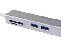 Equip 5-in-1-USB-C-Multifunktionale adapter, HDMI , USB 3.0, TF/Micro SD