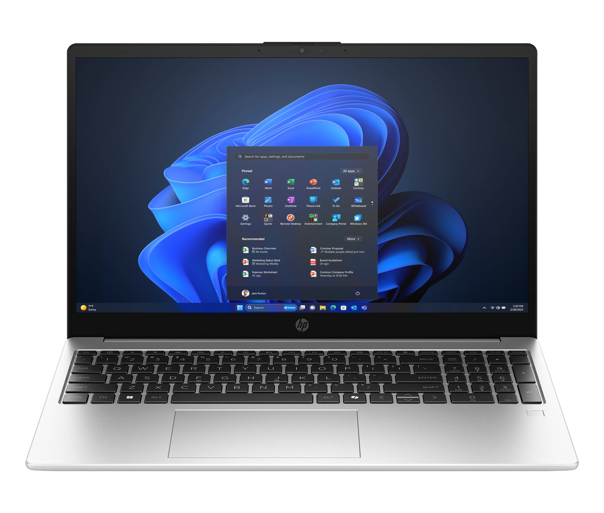 HP 250R G10 Intel Core 7 150U Laptop 39.6 cm (15.6") Full HD 16 GB DDR5-SDRAM 512 GB SSD Wi-Fi 6 (802.11ax) Windows 11 Home Black